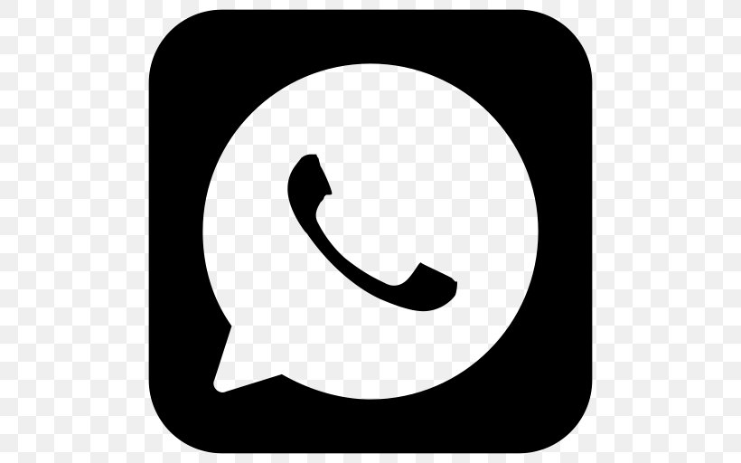 WhatsApp Clip Art, PNG, 512x512px, Whatsapp, Area, Black, Black And White, Crescent Download Free
