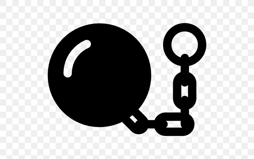 Ball And Chain Drawing Clip Art, PNG, 512x512px, Ball And Chain, Ball Chain, Black And White, Chain, Drawing Download Free