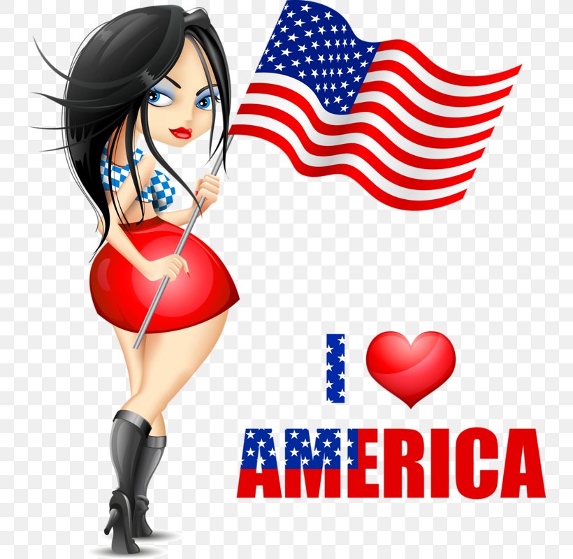 Flag Of The United States Woman Clip Art, PNG, 742x800px, Watercolor, Cartoon, Flower, Frame, Heart Download Free