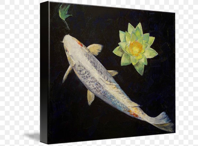 Butterfly Koi Canvas Print Gallery Wrap, PNG, 650x606px, Koi, Art, Art Museum, Butterfly Koi, Canvas Download Free