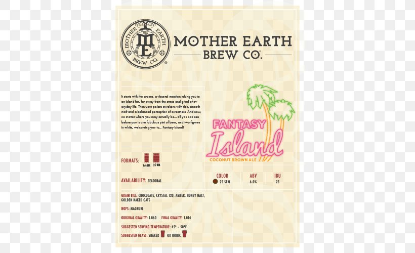 Craft Beer Mother Earth Brewing Company Brewery Food, PNG, 500x500px, Beer, Brand, Brewery, Craft, Craft Beer Download Free