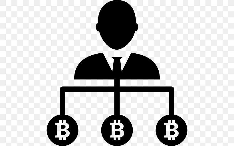 Bitcoin Trade Clip Art, PNG, 512x512px, Bitcoin, Area, Black And White, Businessperson, Coin Download Free