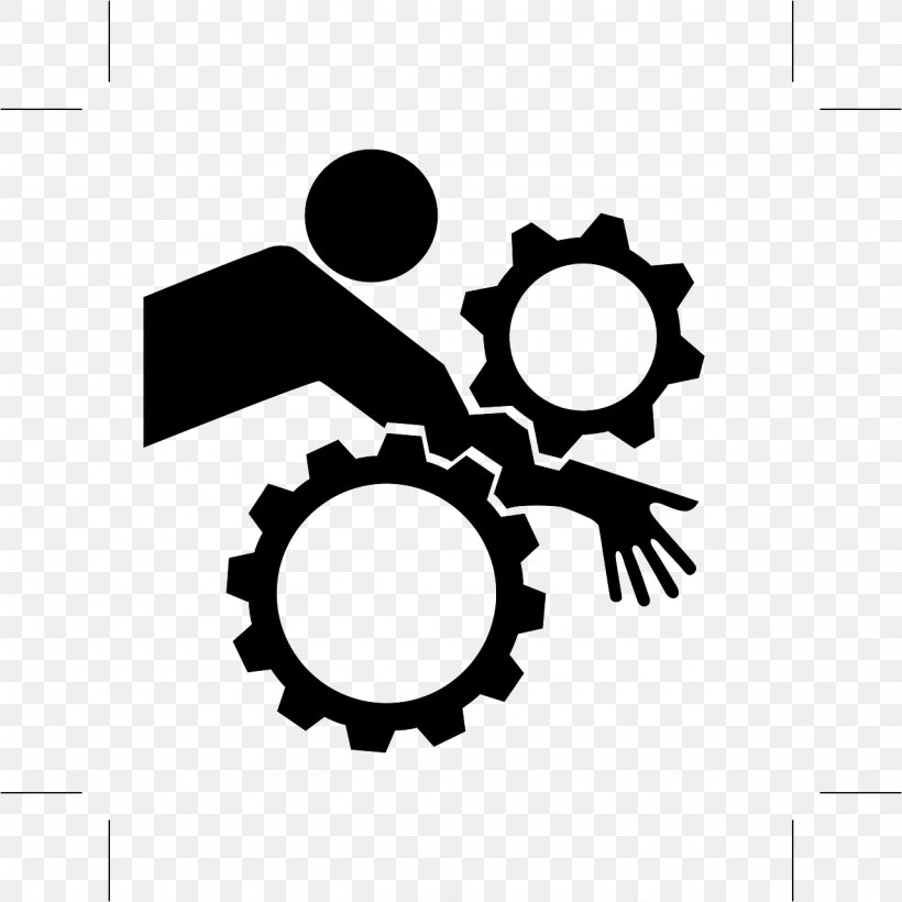 Gear Hazard Safety Hand Injury, PNG, 1280x1280px, Gear, Black And White, Brand, Diagram, Hand Download Free