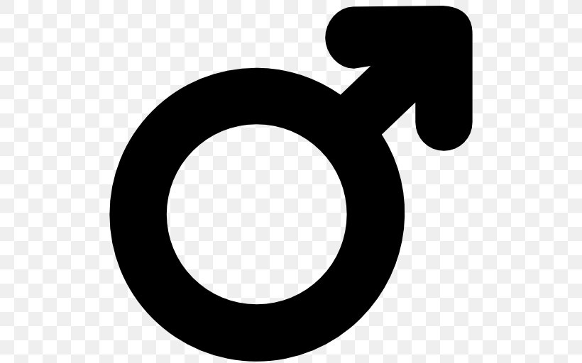 Gender Symbol Male, PNG, 512x512px, Gender Symbol, Black And White, Female, Gender, Male Download Free