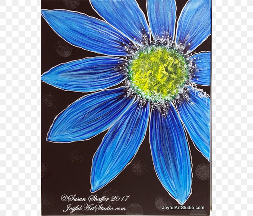 Painting Common Daisy Shasta Daisy Mount Shasta Acrylic Paint, PNG, 697x700px, Painting, Acrylic Paint, Aster, Blue, Com Download Free