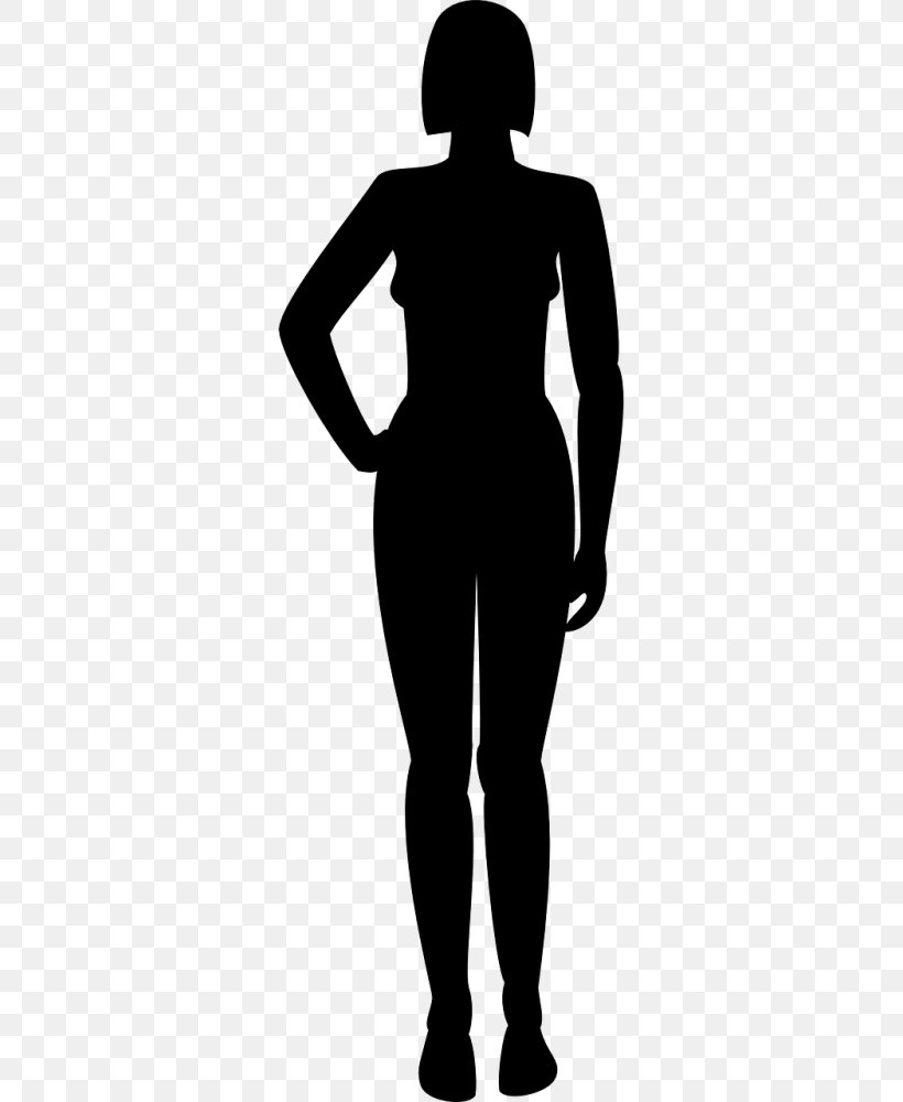 Woman Cartoon, PNG, 500x1000px, Silhouette, Arm, Blackandwhite, Drawing, Finger Download Free