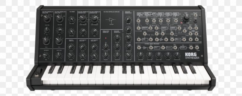 Korg MS-20 Sound Synthesizers Analog Synthesizer Musical Keyboard, PNG, 900x360px, Korg Ms20, Analog Synthesizer, Audio Equipment, Drum Machine, Electronic Instrument Download Free