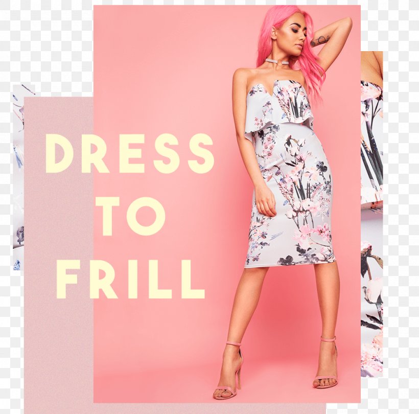Fashion Cocktail Dress PrettyLittleThing Outfit Of The Day, PNG, 1000x988px, Watercolor, Cartoon, Flower, Frame, Heart Download Free