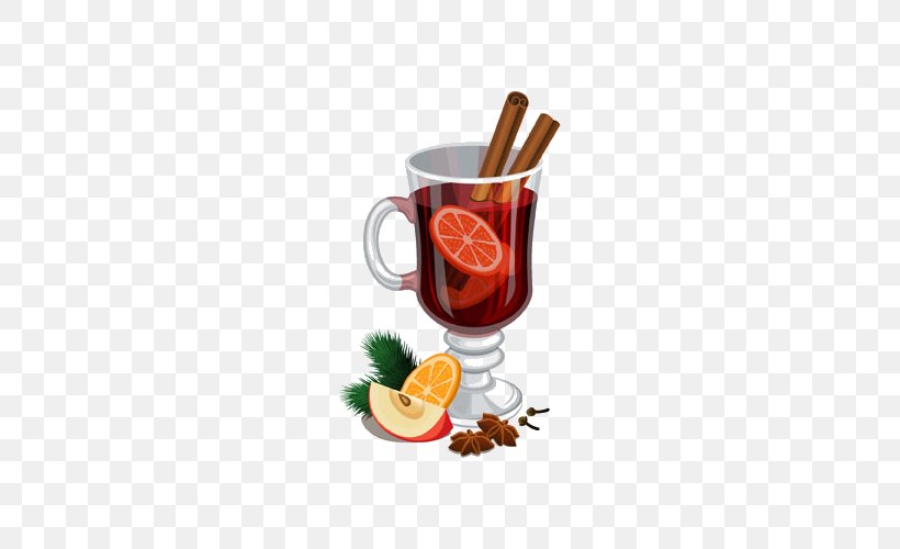 Mulled Wine Cocktail Cinnamon Roll Punch Christmas, PNG, 500x500px, Mulled Wine, Christmas, Christmas Card, Christmas Dinner, Cinnamon Download Free