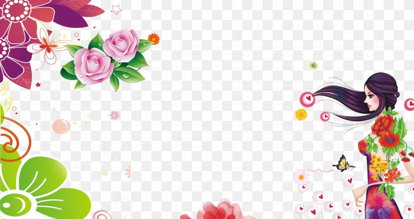 Woman Download International Womens Day, PNG, 4724x2507px, Woman, Flora, Floral Design, Floristry, Flower Download Free