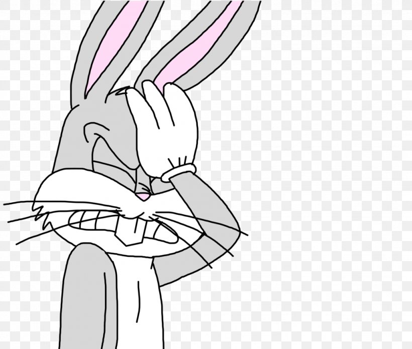 Bugs Bunny Jean-Luc Picard Facepalm DeviantArt, PNG, 1024x869px, Watercolor, Cartoon, Flower, Frame, Heart Download Free