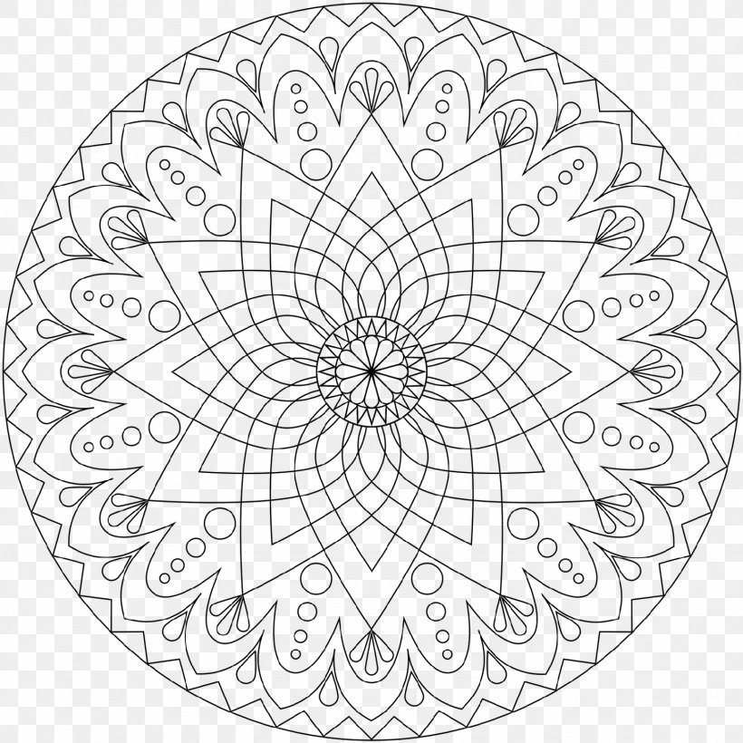 Coloring Book Mandala Colored Pencil Child, PNG, 1552x1552px, Coloring Book, Adult, Area, Black And White, Book Download Free