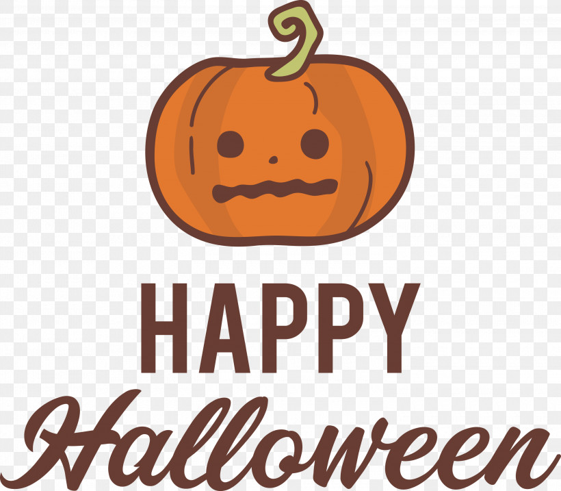 Happy Halloween, PNG, 3000x2626px, Happy Halloween, Cartoon, Fruit, Geometry, Happiness Download Free