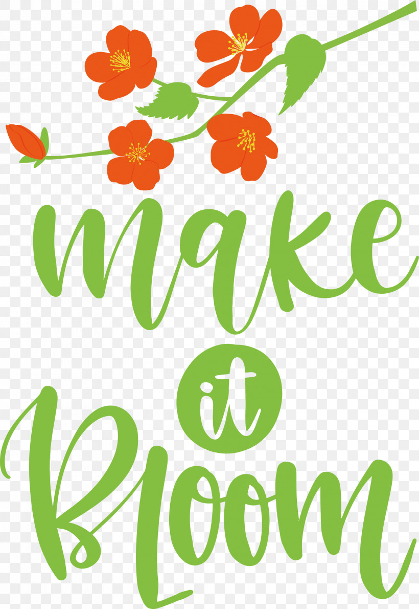 Make It Bloom Bloom Spring, PNG, 2066x3000px, Bloom, Flora, Floral Design, Leaf, Logo Download Free