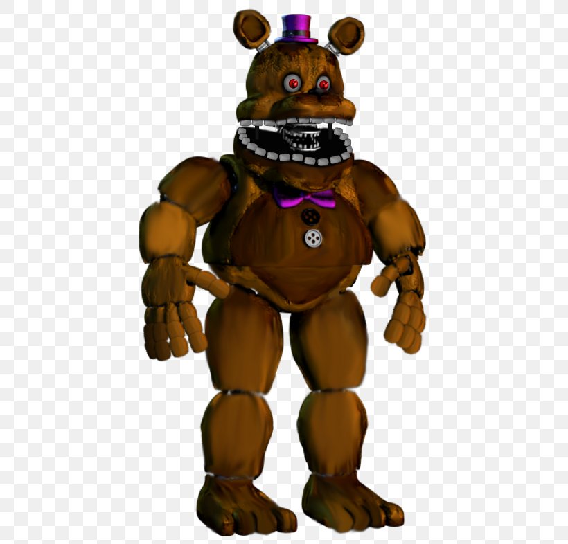 Five Nights At Freddy's 4 Five Nights At Freddy's: Sister Location Five Nights At Freddy's 2 FNaF World Animatronics, PNG, 438x786px, Five Nights At Freddy S 2, Animatronics, Bear, Carnivoran, Deviantart Download Free