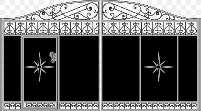 Gate Euclidean Vector Door, PNG, 1823x1005px, Gate, Arch, Architecture, Black And White, Brand Download Free