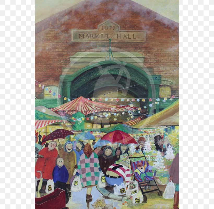 Painting Christmas Market Wigan Market Hall Marketplace, PNG, 800x800px, Painting, Amusement Park, Art, Artist, Artwork Download Free