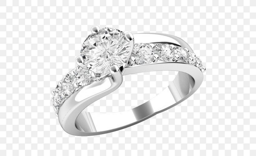 Wedding Ring Engagement Ring Silver, PNG, 500x500px, Ring, Body Jewellery, Body Jewelry, Diamond, Diamond Cut Download Free