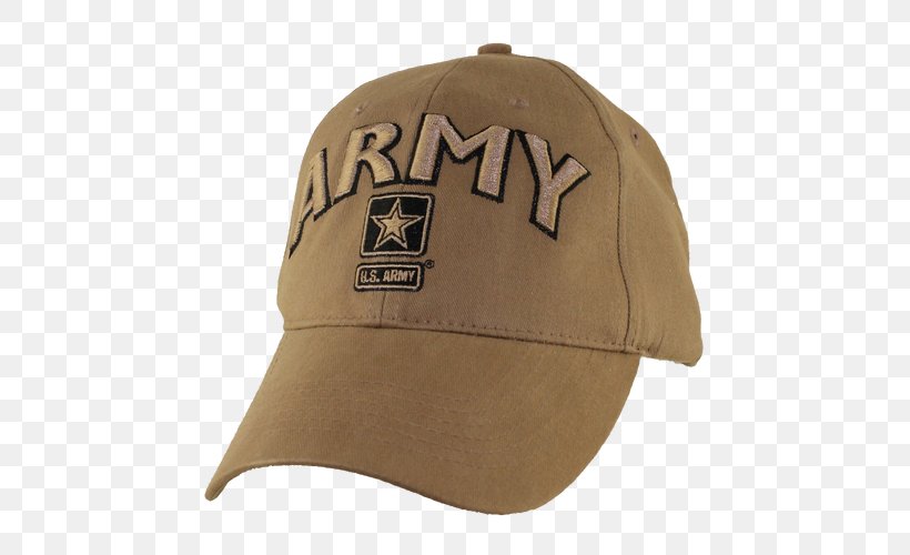 Baseball Cap United States Military Coyote Brown, PNG, 500x500px, Baseball Cap, Army, Cap, Coyote Brown, Embroidery Download Free