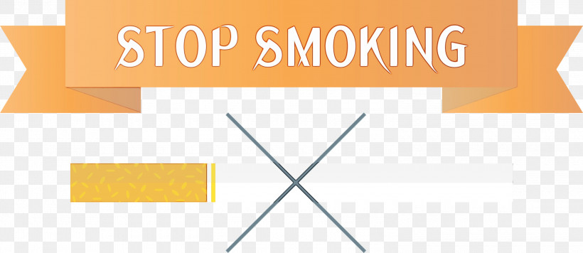 Logo Font Angle Line Yellow, PNG, 3000x1304px, No Tobacco Day, Angle, Area, Line, Logo Download Free