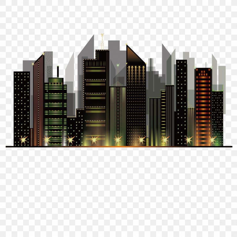 Vector City Night View Architecture City Night Sky, PNG, 1501x1501px, Building, Architecture, City, Cityscape, Commercial Building Download Free