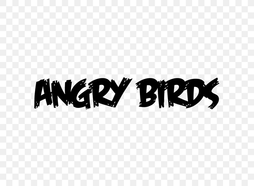 Angry Birds 2 Logo Game Font, PNG, 600x600px, Angry Birds 2, Angry Birds, Black, Black And White, Brand Download Free