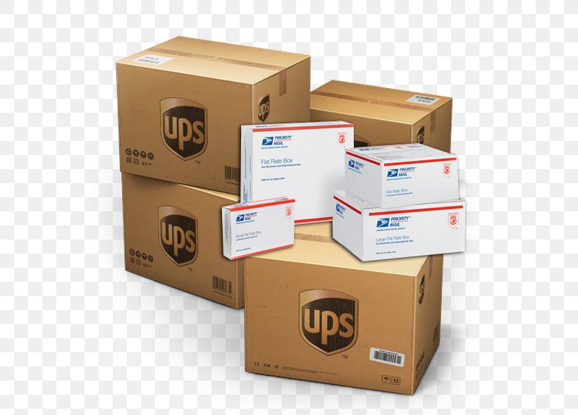 United Parcel Service Package Delivery Freight Transport Packaging And Labeling Mail, PNG, 655x589px, United Parcel Service, Box, Brand, Cardboard, Carton Download Free