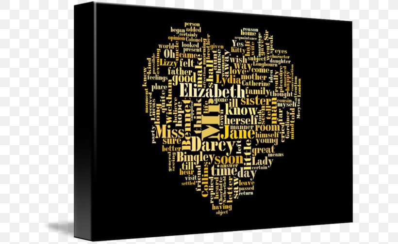 Gallery Wrap Pride And Prejudice NovMix Canvas Font, PNG, 650x504px, Gallery Wrap, Art, Brand, Canvas, Heart Download Free