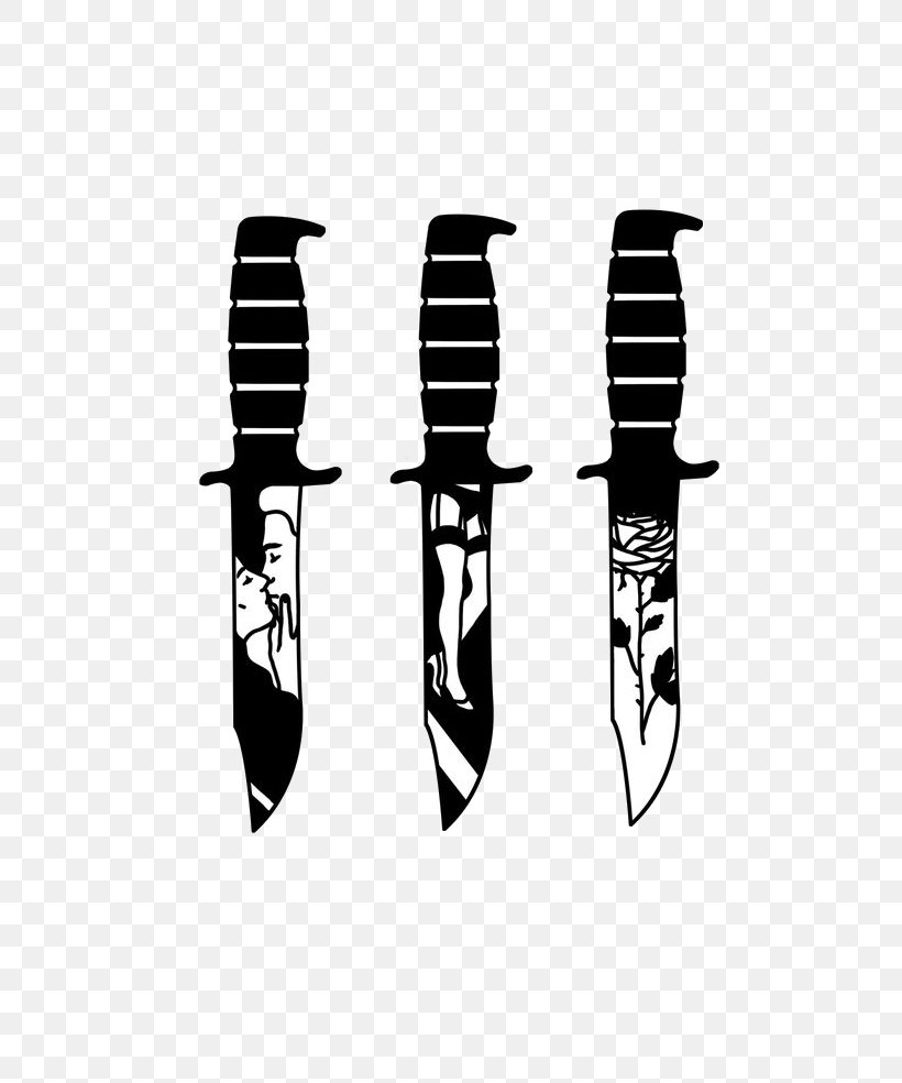 Knife Tattoo Flash Blade Design, PNG, 700x984px, Knife, Black And White, Blade, Cold Weapon, Dagger Download Free
