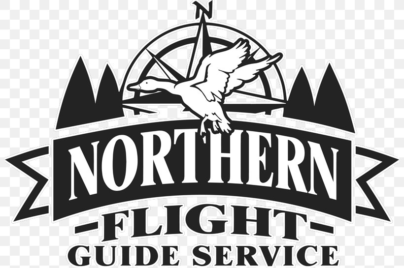 NORTHERN FLIGHT GUIDE SERVICE Duck Logo Waterfowl Hunting, PNG, 800x545px, Duck, Anseriformes, Black And White, Brand, Business Download Free
