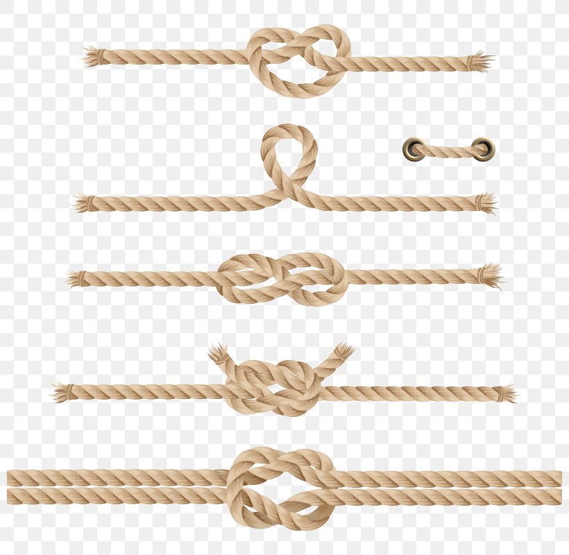 Rope Euclidean Vector Shutterstock, PNG, 800x800px, Rope, Advertising, Beige, Body Jewelry, Chain Download Free