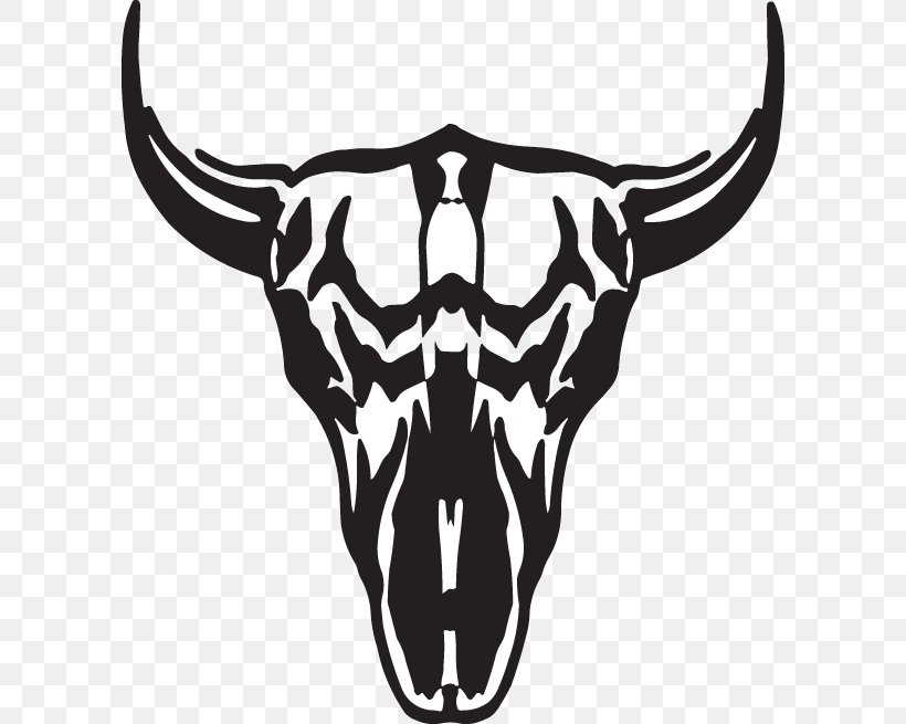 Texas Longhorn English Longhorn Wall Decal Sticker, PNG, 600x655px, Texas Longhorn, Barbed Wire, Black And White, Bone, Cattle Download Free