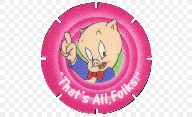 Porky Pig Tazos Looney Tunes Daffy Duck Cartoon, PNG, 500x500px, Porky Pig, Animated Cartoon, Animated Film, Baby Huey, Cartoon Download Free