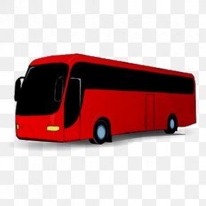 Airport Bus Public Transport - Bus Cartoon PNG