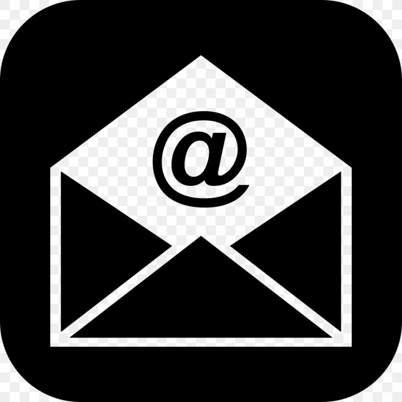 Email Address Simple Mail Transfer Protocol Bounce Address, PNG, 980x980px, Email, Area, Black And White, Bounce Address, Brand Download Free