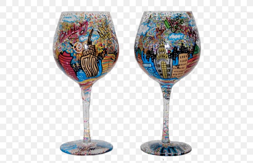 New York City Wine Glass Painting, PNG, 533x527px, New York City, Art, Champagne Stemware, Charles Fazzino, Cocktail Glass Download Free