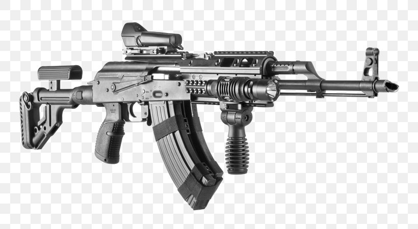 AK-47 Firearm FN SCAR Stock Weapon, PNG, 765x450px, Watercolor, Cartoon, Flower, Frame, Heart Download Free