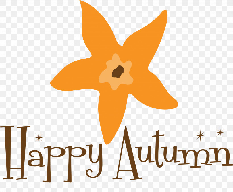Happy Autumn Hello Autumn, PNG, 3000x2473px, Happy Autumn, Biology, Cartoon, Flower, Geometry Download Free