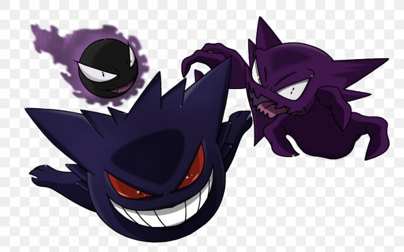 Haunter Gastly Gengar Pokémon Fantominus Et Ses évolutions, PNG, 900x563px, Watercolor, Cartoon, Flower, Frame, Heart Download Free