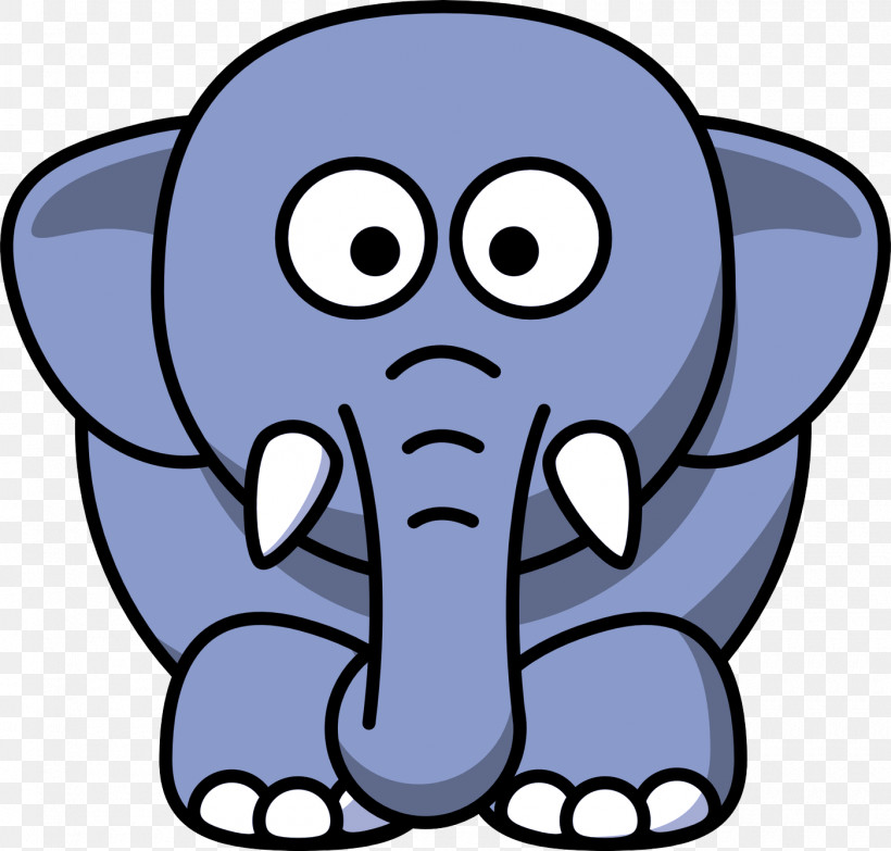 Indian Elephant, PNG, 1400x1337px, Elephant, Cartoon, Facial Expression, Head, Indian Elephant Download Free