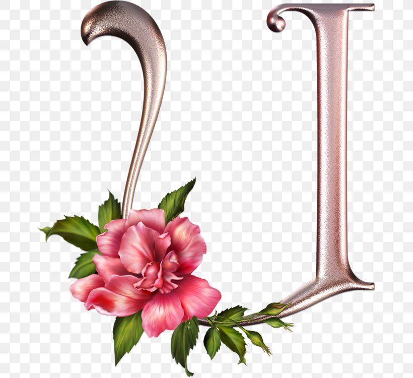 Letter Alphabet Flower Floral Design, PNG, 671x750px, Letter, Alphabet, Art, Body Jewelry, Cut Flowers Download Free