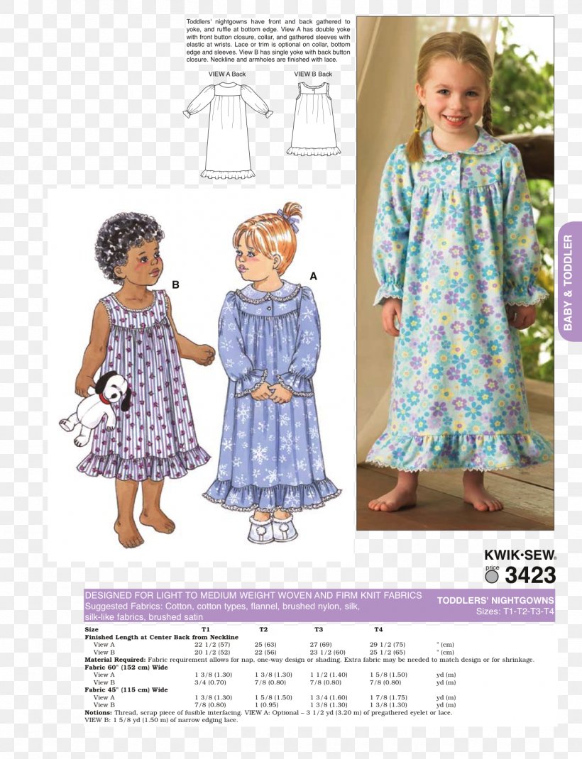 Nightgown Child Pajamas Robe Pattern, PNG, 1350x1763px, Watercolor, Cartoon, Flower, Frame, Heart Download Free