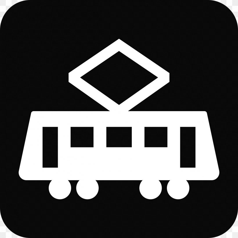 Tram Rail Transport Train Clip Art, PNG, 2400x2400px, Tram, Black And White, Brand, Car Park, Level Crossing Download Free
