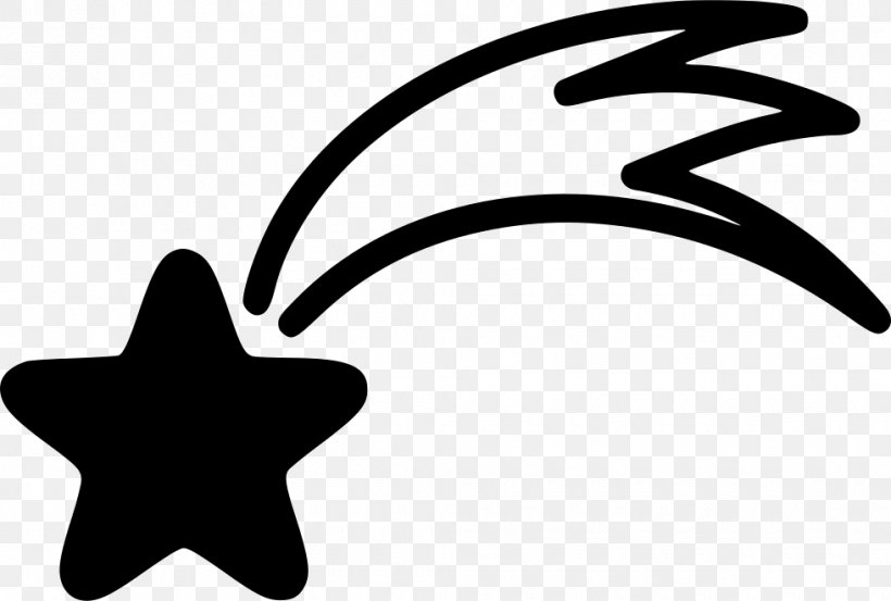 Comet Meteoroid Clip Art, PNG, 980x662px, Comet, Astronomy, Black And White, Fivepointed Star, Leaf Download Free