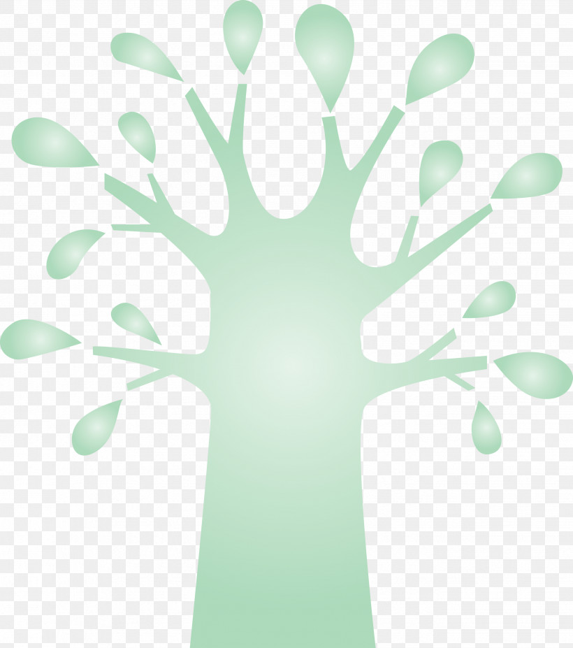 Green Hand Leaf Finger Tree, PNG, 2652x3000px, Abstract Tree, Cartoon Tree, Finger, Gesture, Green Download Free