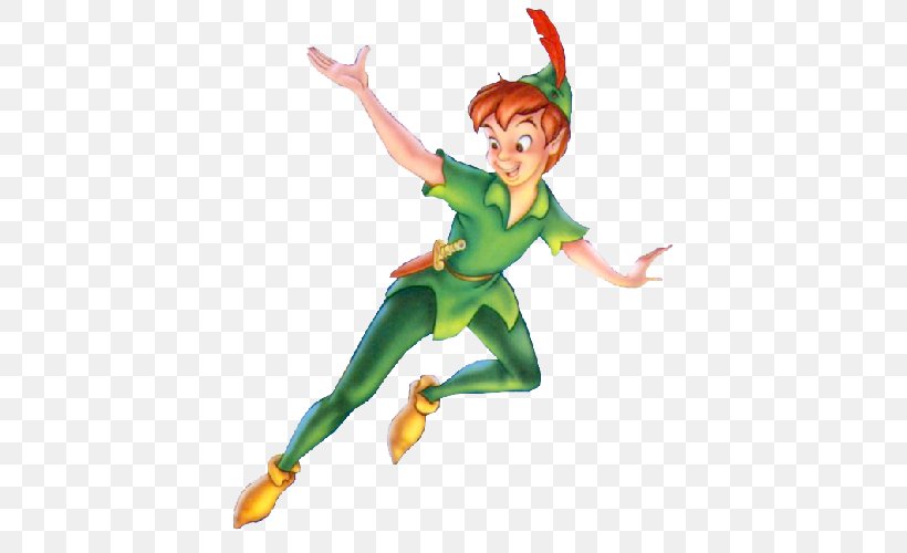 Peter Pan Peter And Wendy Tinker Bell Captain Hook Clip Art, PNG, 500x500px, Watercolor, Cartoon, Flower, Frame, Heart Download Free