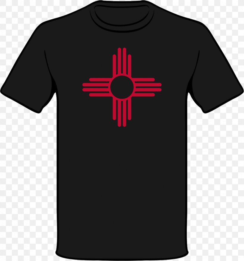 Zia Pueblo T-shirt Zia People Flag Of New Mexico Symbol, PNG, 1122x1202px, Zia Pueblo, Active Shirt, Black, Brand, Cross Download Free