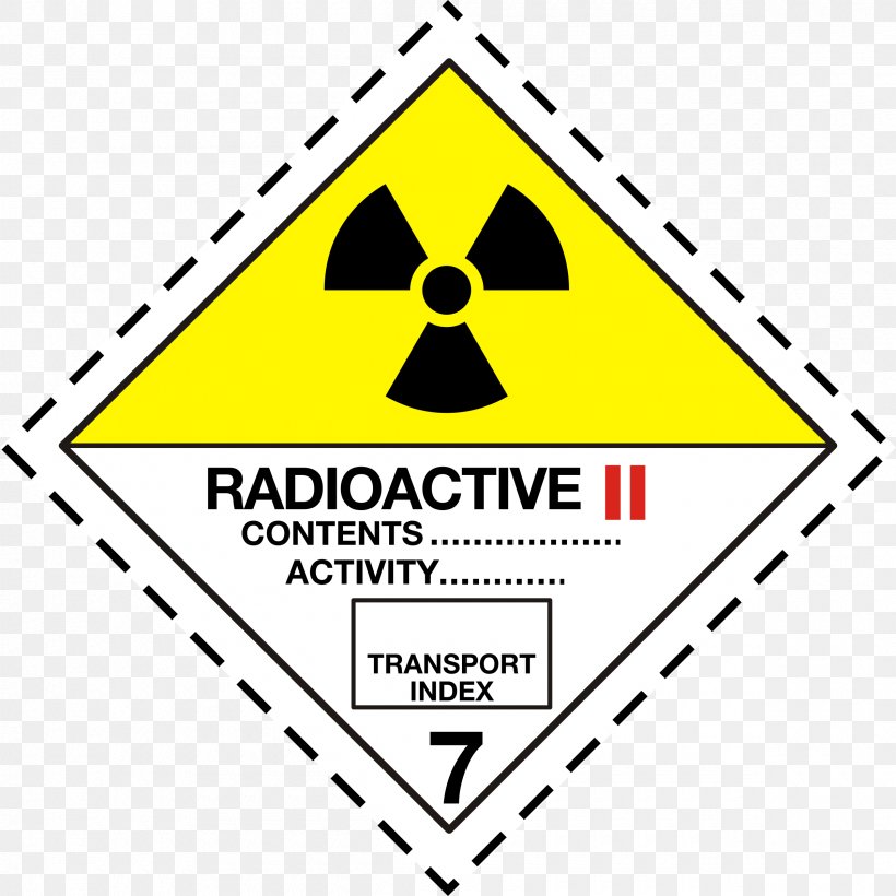 ADR Dangerous Goods HAZMAT Class 7 Radioactive Substances Hazchem Pictogram, PNG, 2400x2400px, Adr, Adr Dangerous Goods Classification, Area, Brand, Chemical Substance Download Free