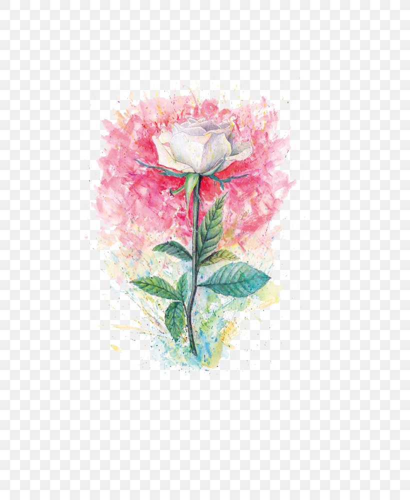 Beach Rose Flower Painting, PNG, 800x1000px, Rose, Artificial Flower, Ballpoint Pen, Cut Flowers, Designer Download Free