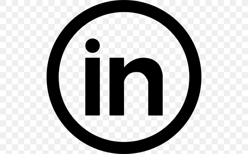 LinkedIn Social Media, PNG, 512x512px, Linkedin, Area, Black And White, Brand, Button Download Free